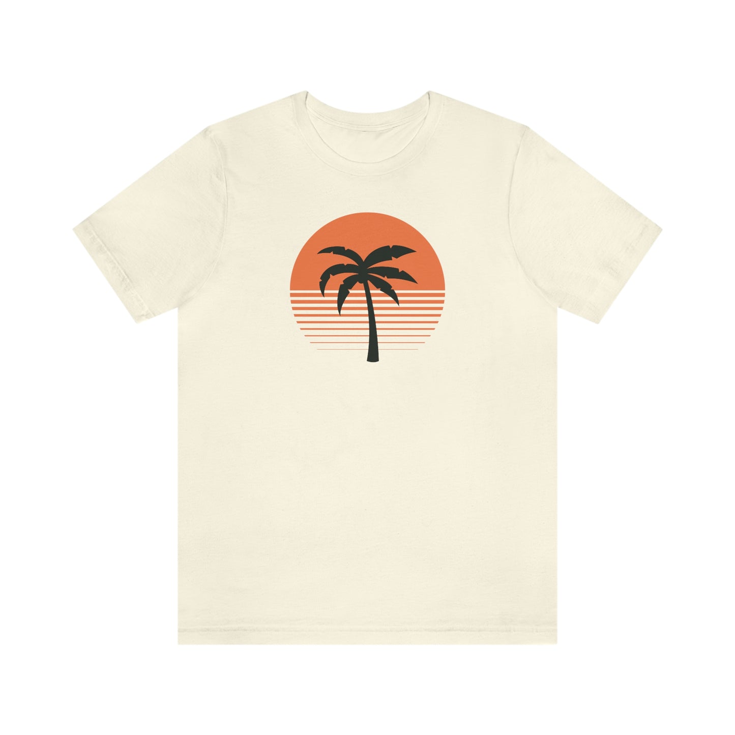 Sunny Palm Tree Unisex Jersey Short Sleeve Tee